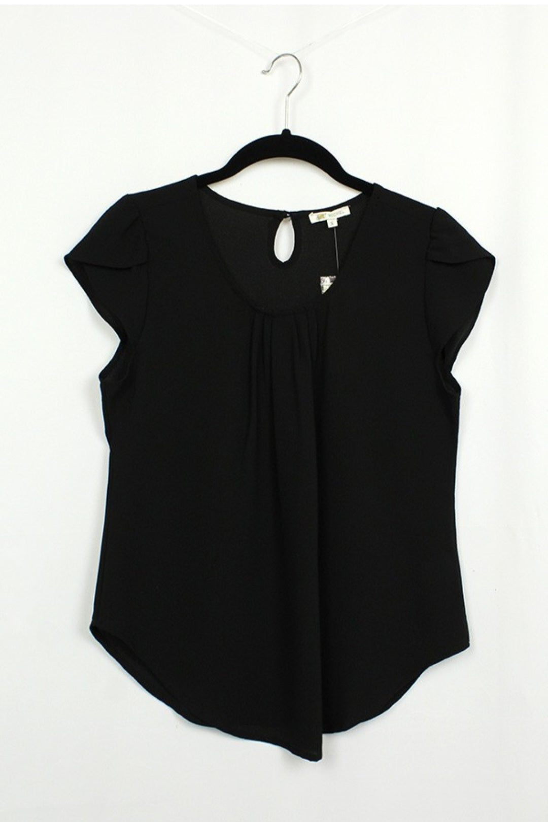 Short sleeve top with shoulder detail