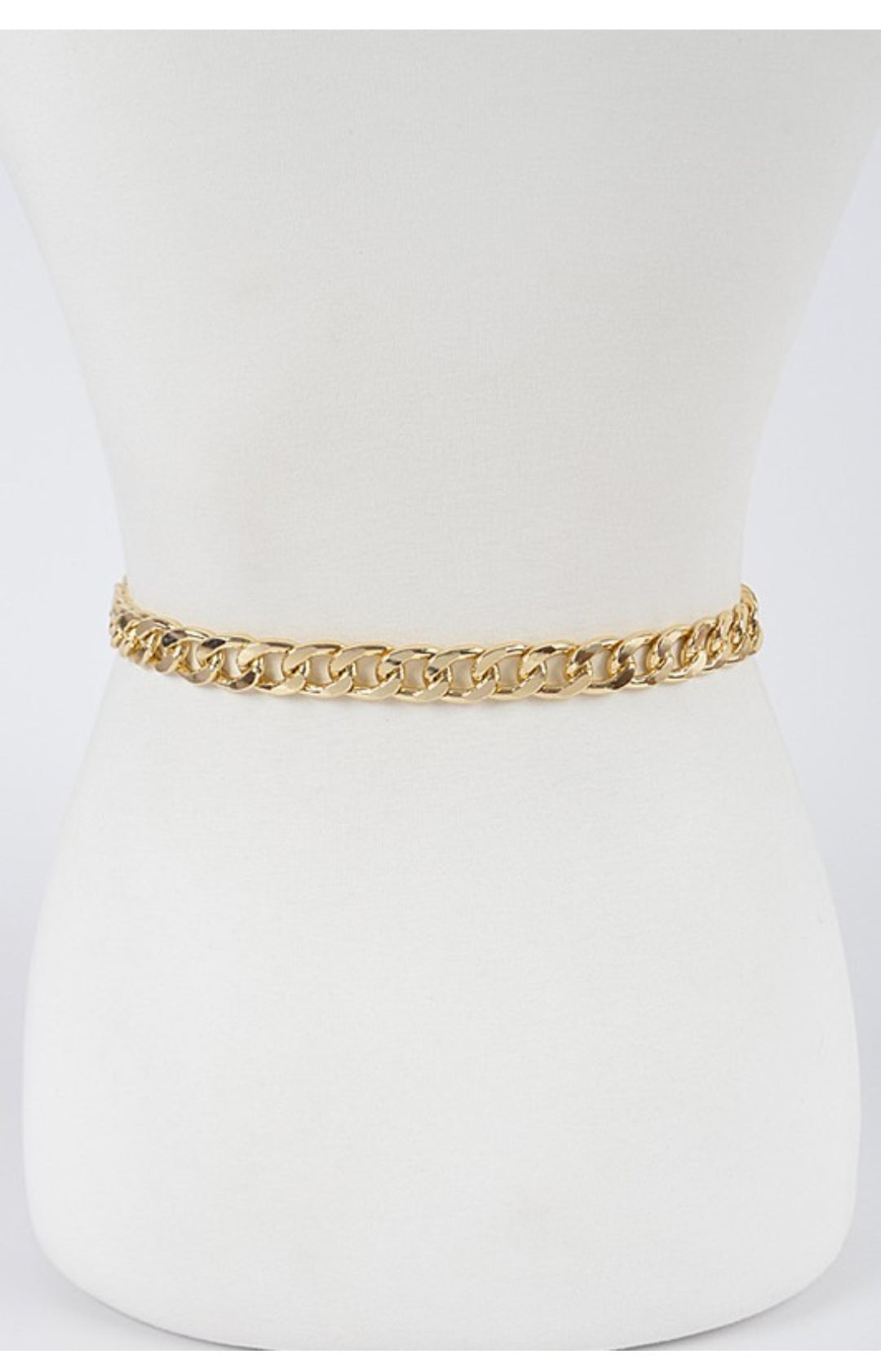 Monotone Plus size chain belt