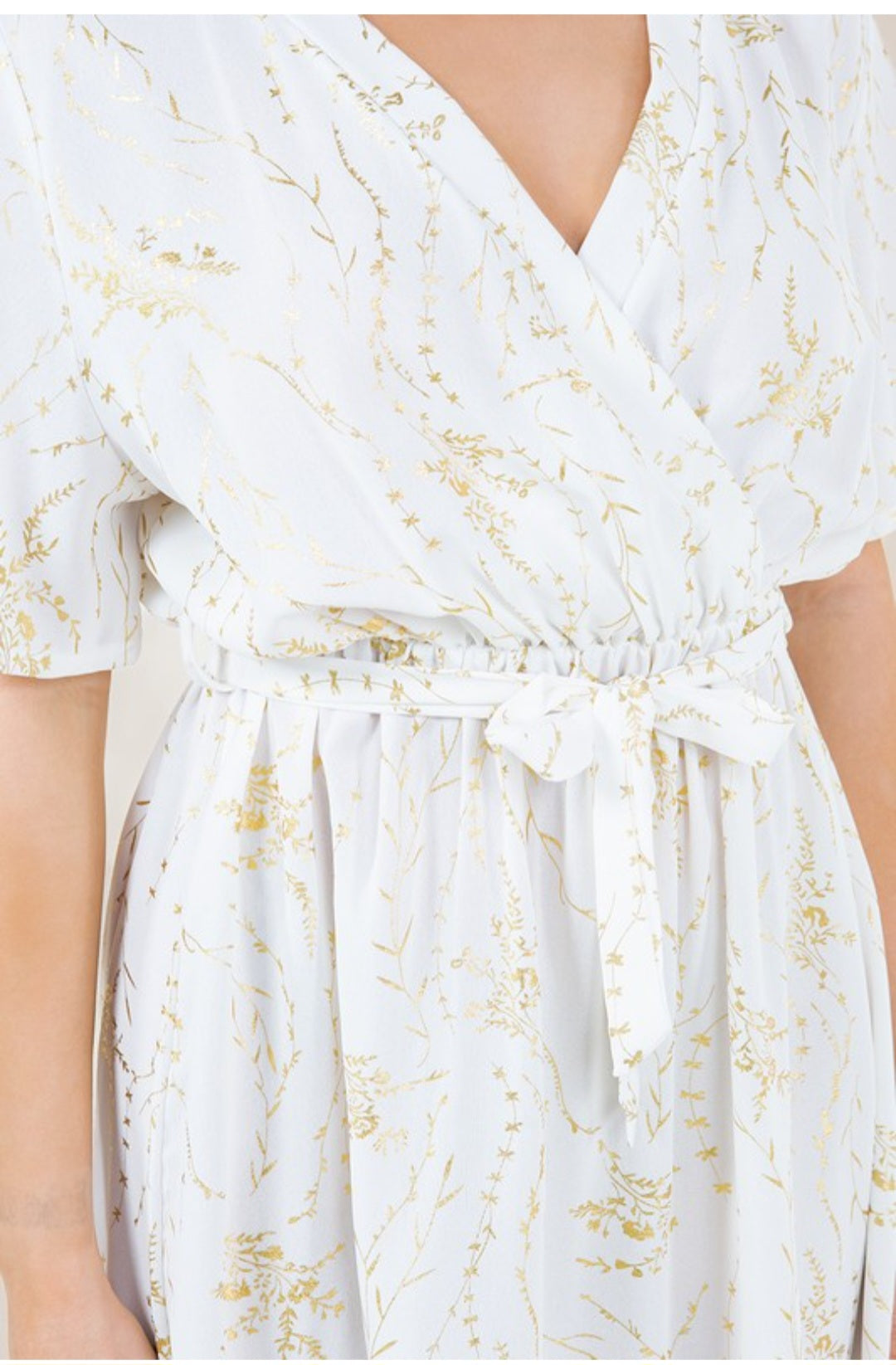 Floral Print Stretch Short Dress