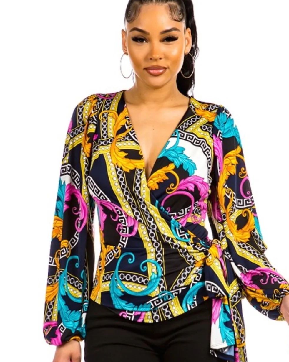 Chain pattern top