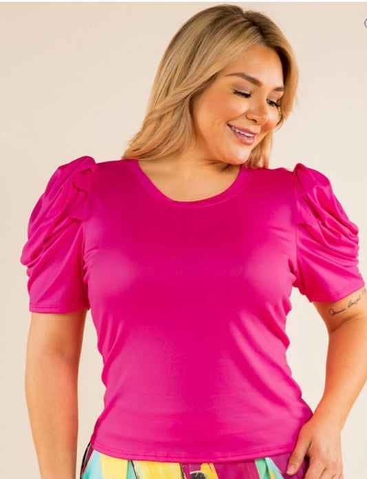 Puff shoulder plus top