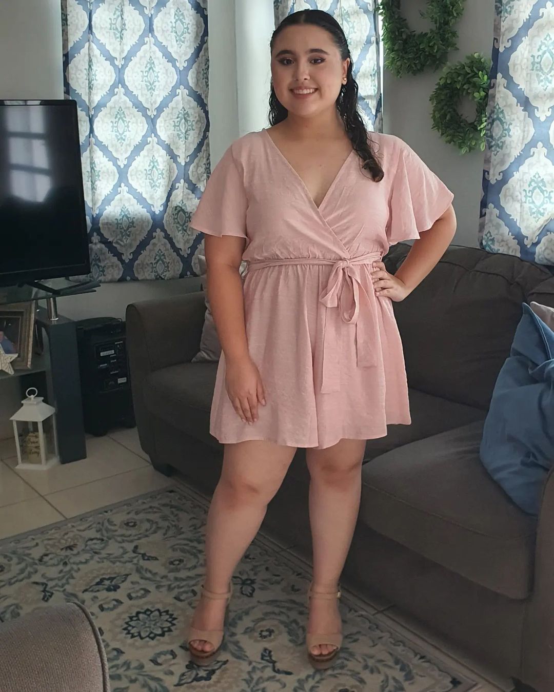Romper color pink