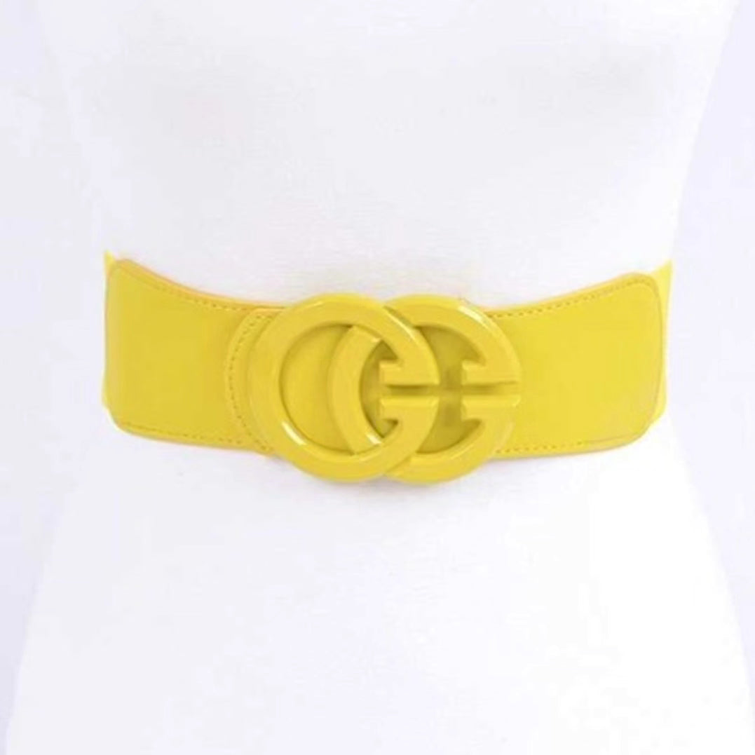 Doble CC plus size elastic belt