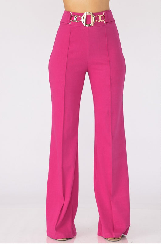 Fashion pant with belt