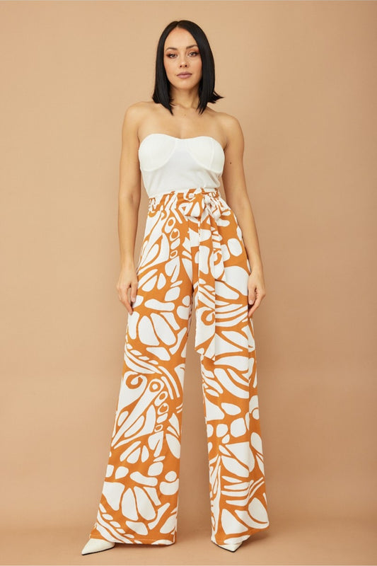 Palazzo pant color mustard