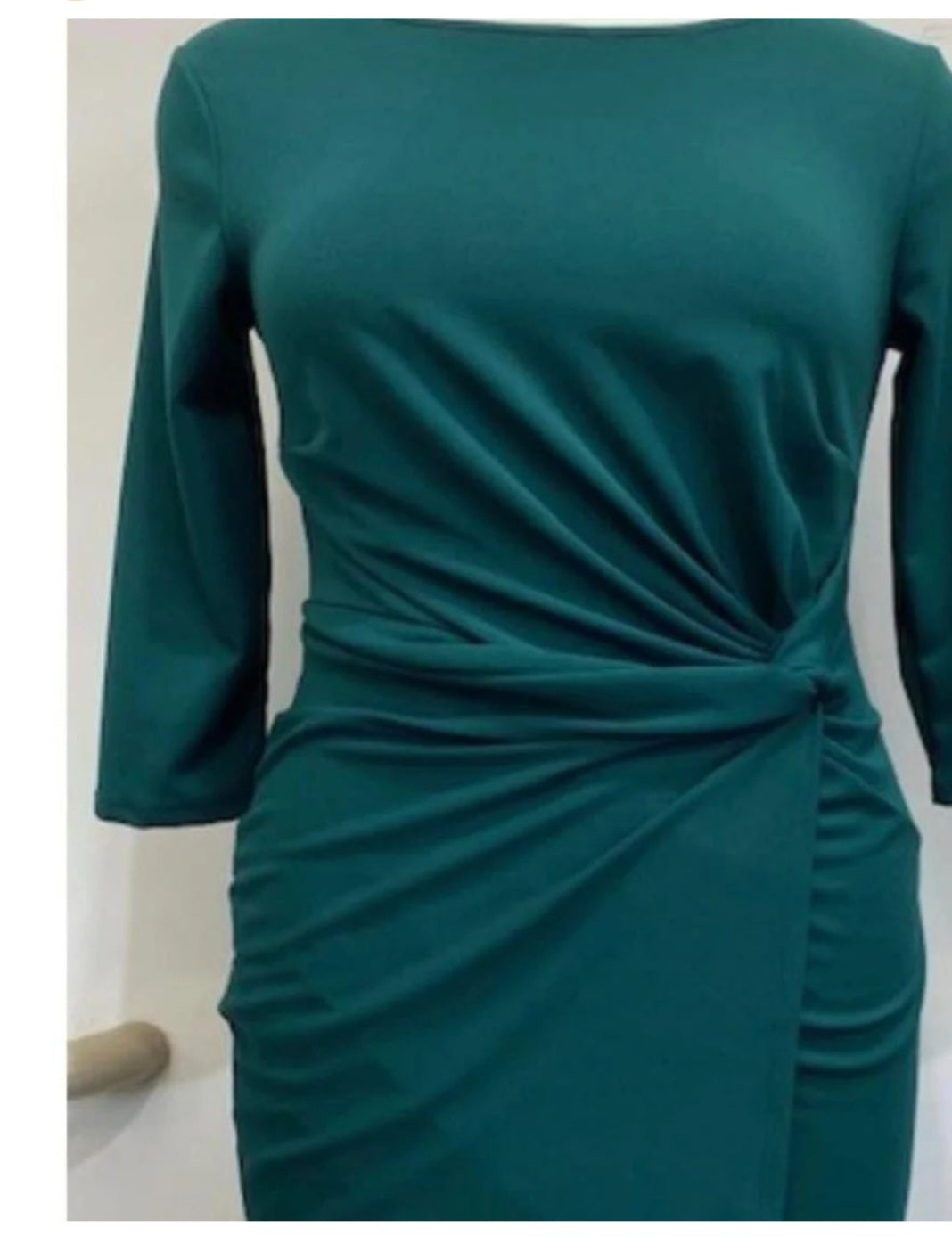 Plus size bodycom wrap Midi dress