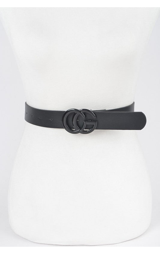 Vegan leather colored Buckle belt