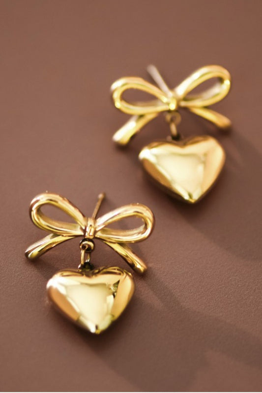 Stainless Steel Heart Drops