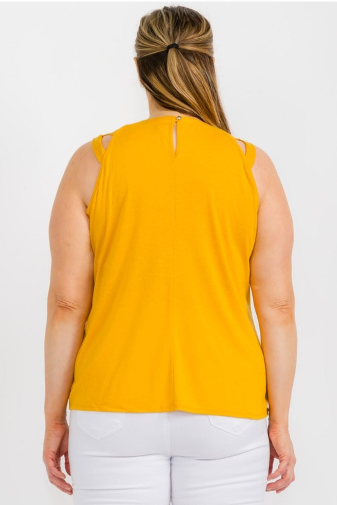Criss Cross Cut Out Strap Tank