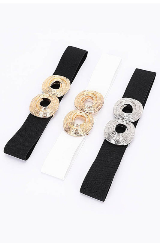 Metal Buckle Elastic Belt