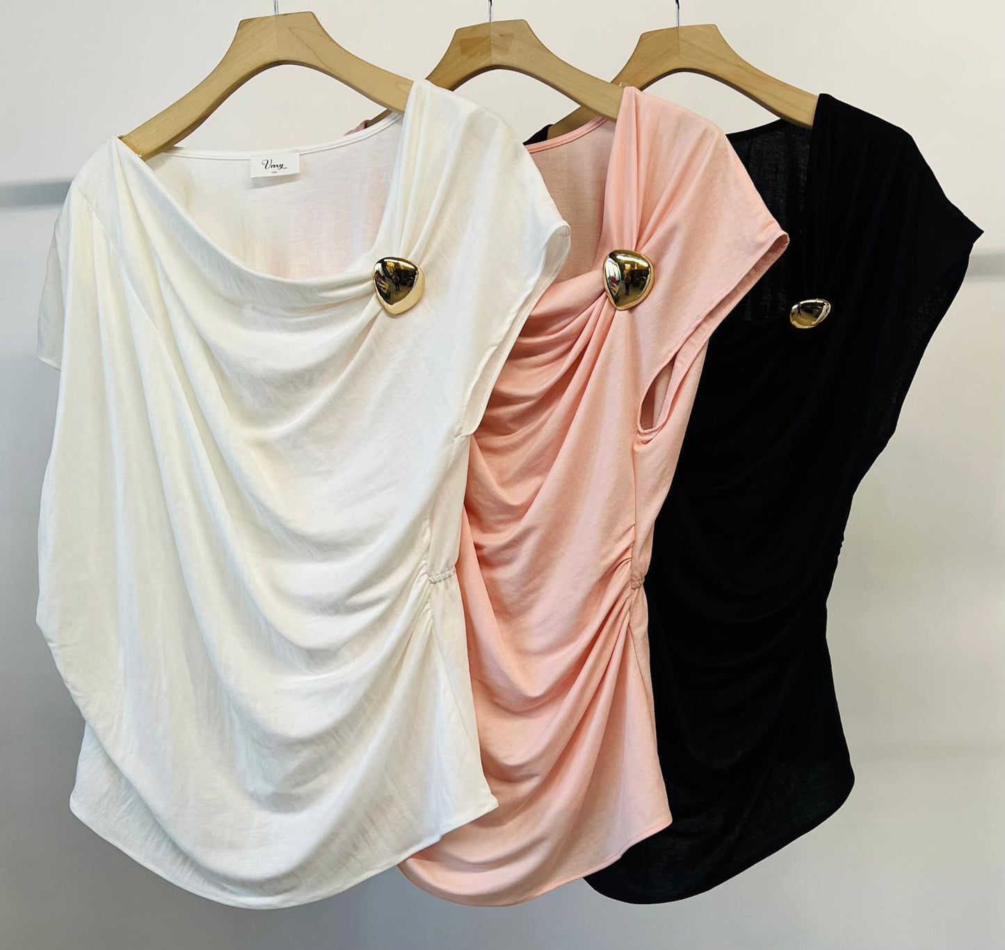 Plus size One Shoulder Blouse