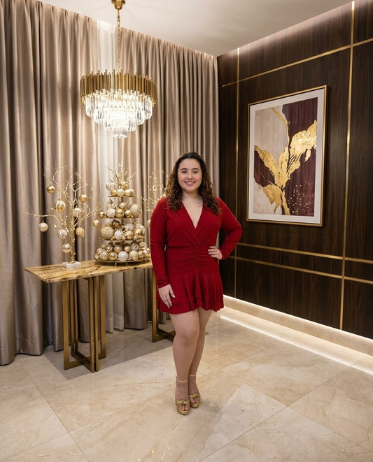 Color red Romper
