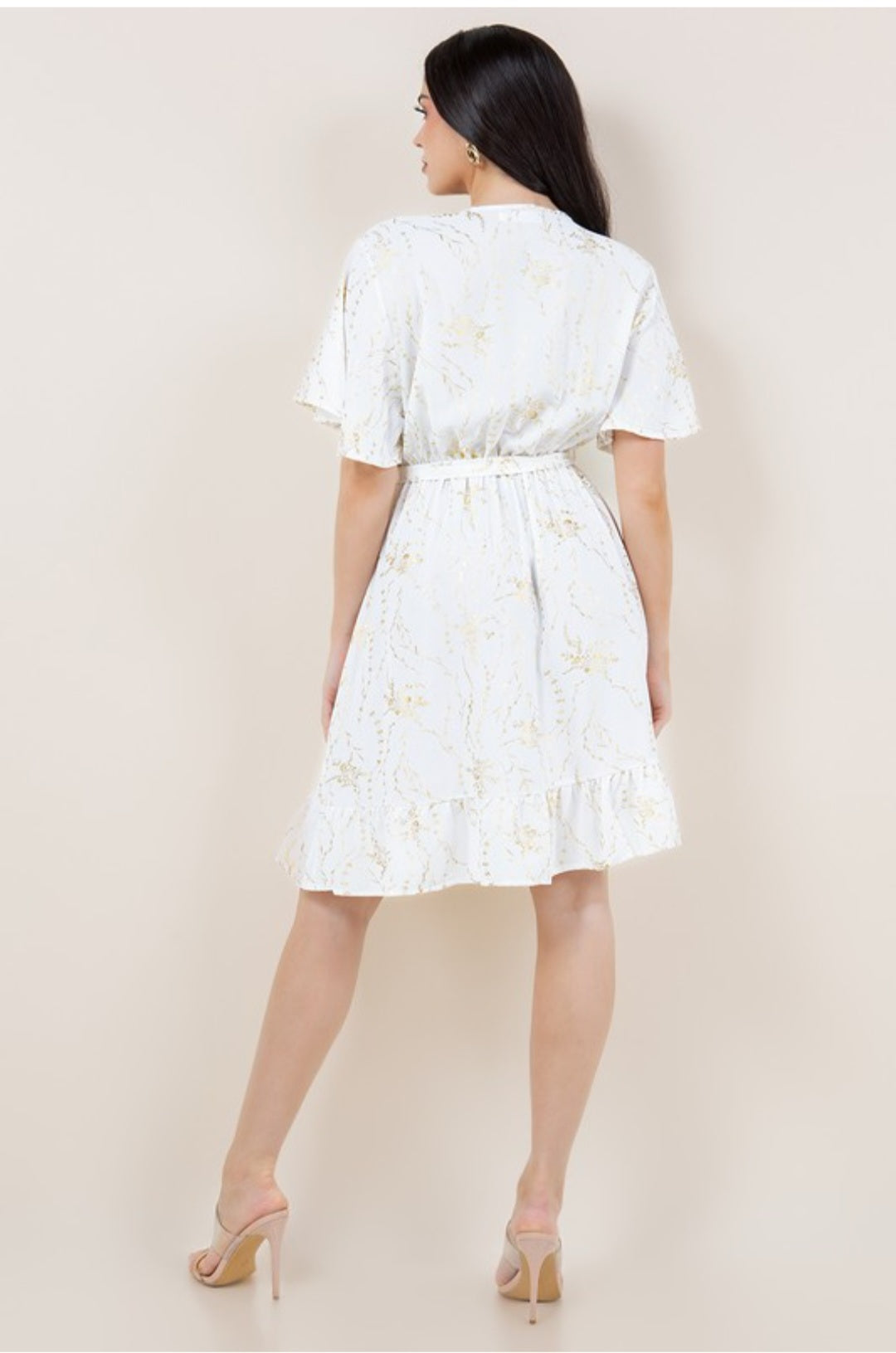 Floral Print Stretch Short Dress