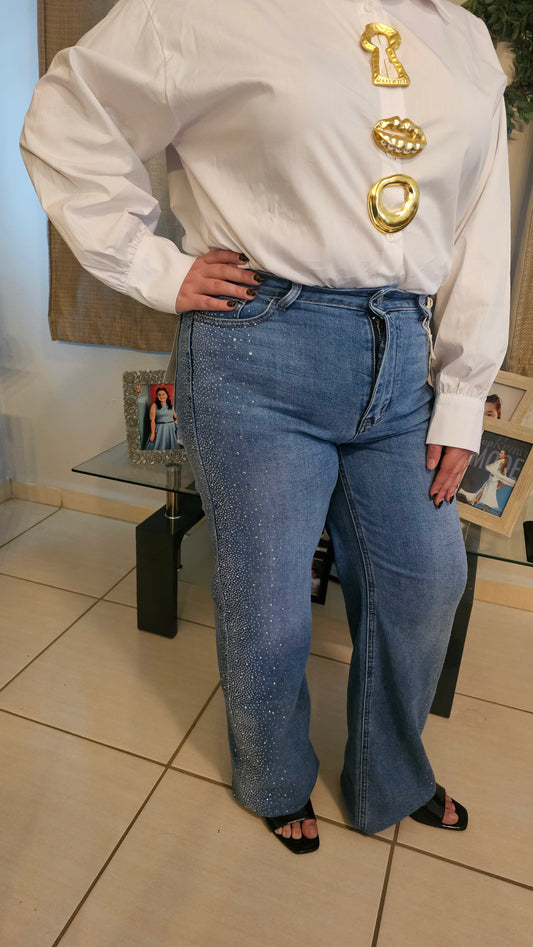 Rhinestone Denim