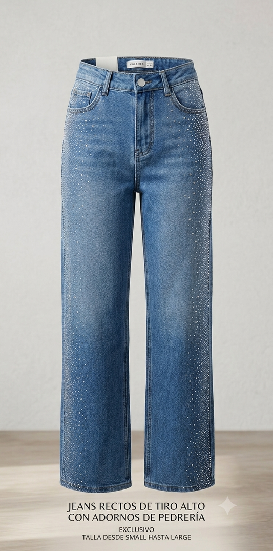 Rhinestone Denim
